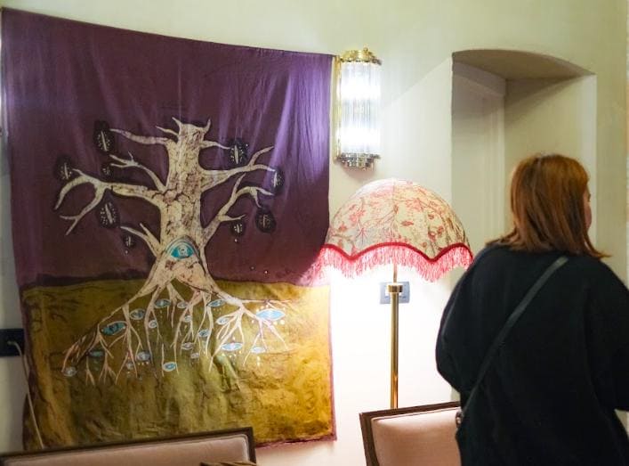 Roots and Branches - Batik contemporary handmade painting