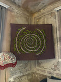 Spiral spins forever - batik spiral handmade contemporary art