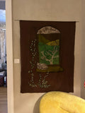 The Cat at the Window - Handmade Batik Art