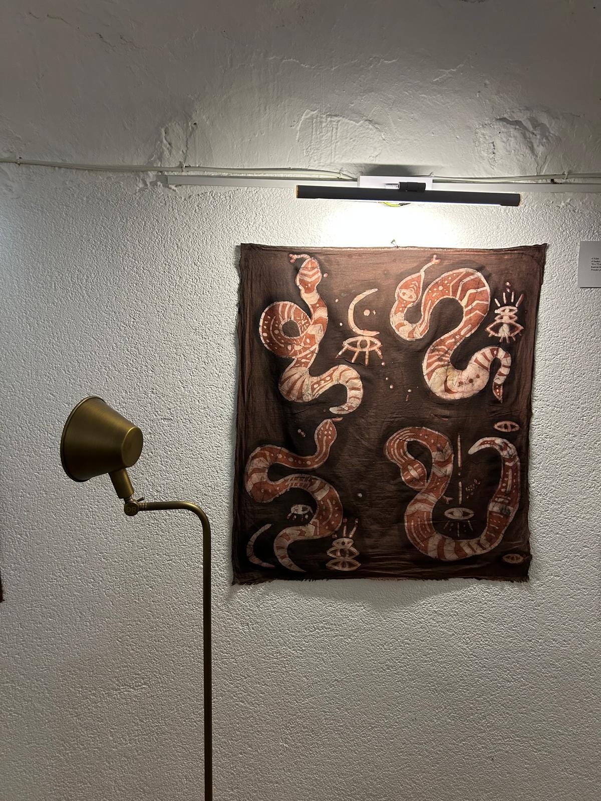 Four Snakes - Contemporary Batik painting